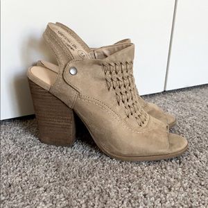 Open toe booties